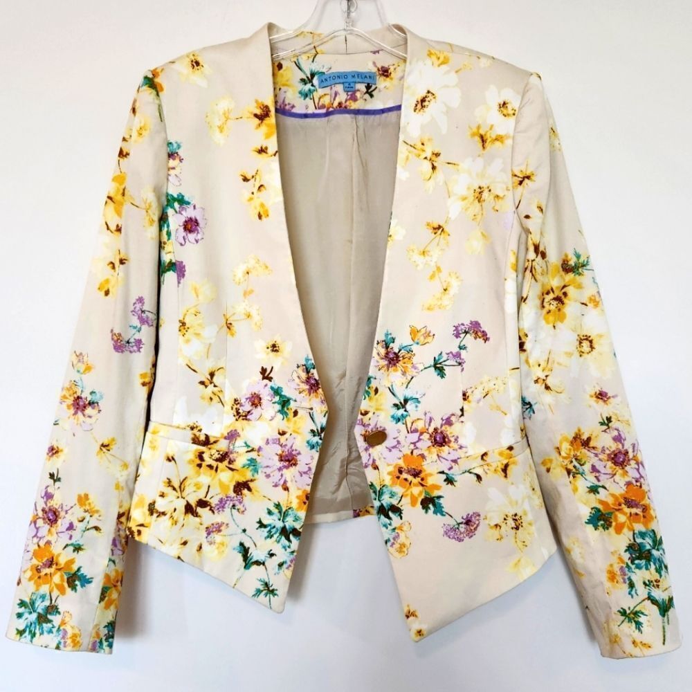 Antonio Melani Floral Imprint Blazer